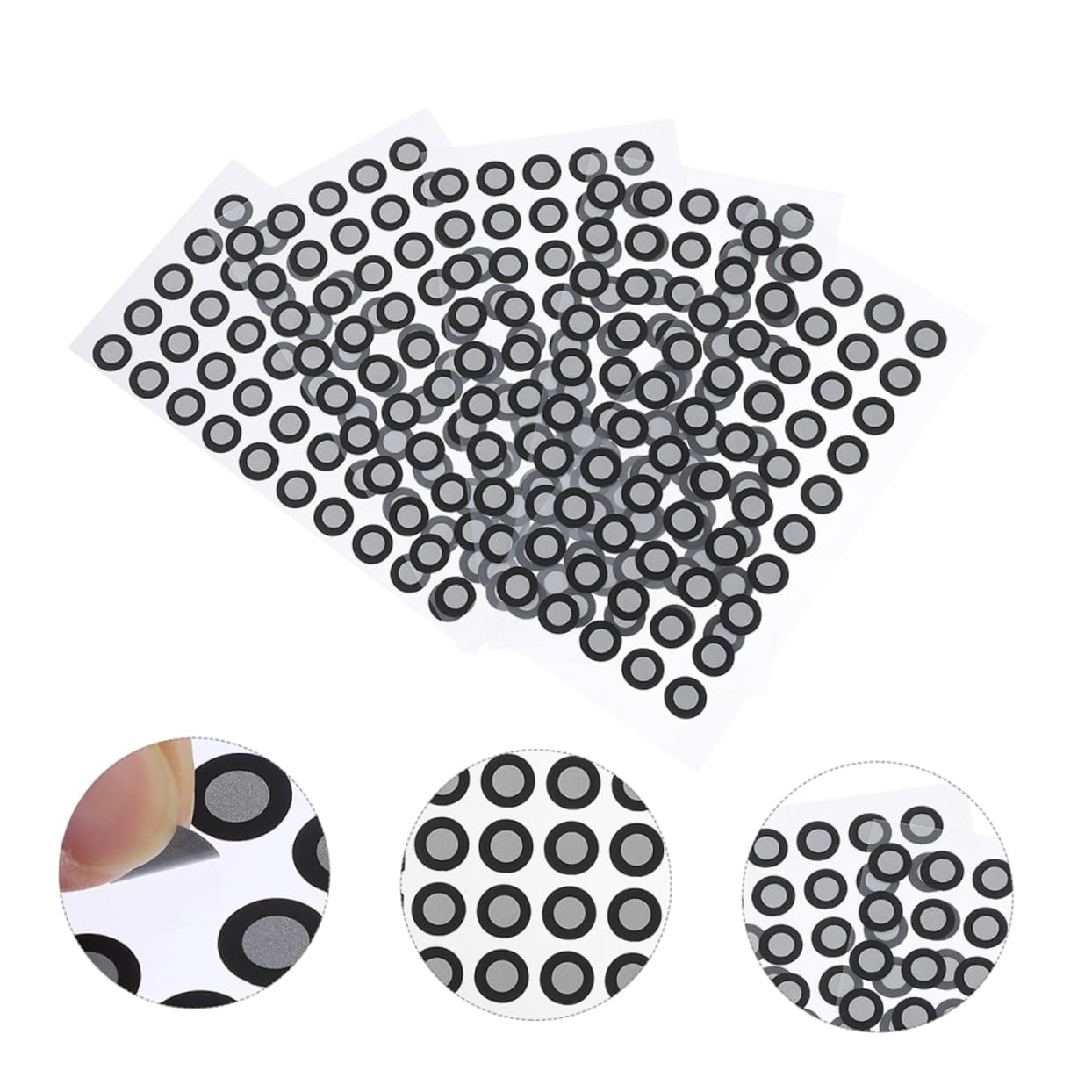 HOMSFOU 25 Blätter Reflektierende Folie für den Scanner reflektorfolie Reflective Sticker Aufkleber Markierungspunkte des Scanners Referenzpunkte für 3D-Scanner - Zubehör das Haustier