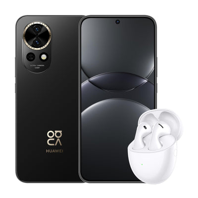 HUAWEI nova 13, Smartphone, 12+256 GB, 6,7" OLED Display mit flachen Kanten, eine 60 MP Ultraweitwinkel-Porträt-Frontkamera, 100W Supercharge, 5000 mAh starker Akku, Weiß