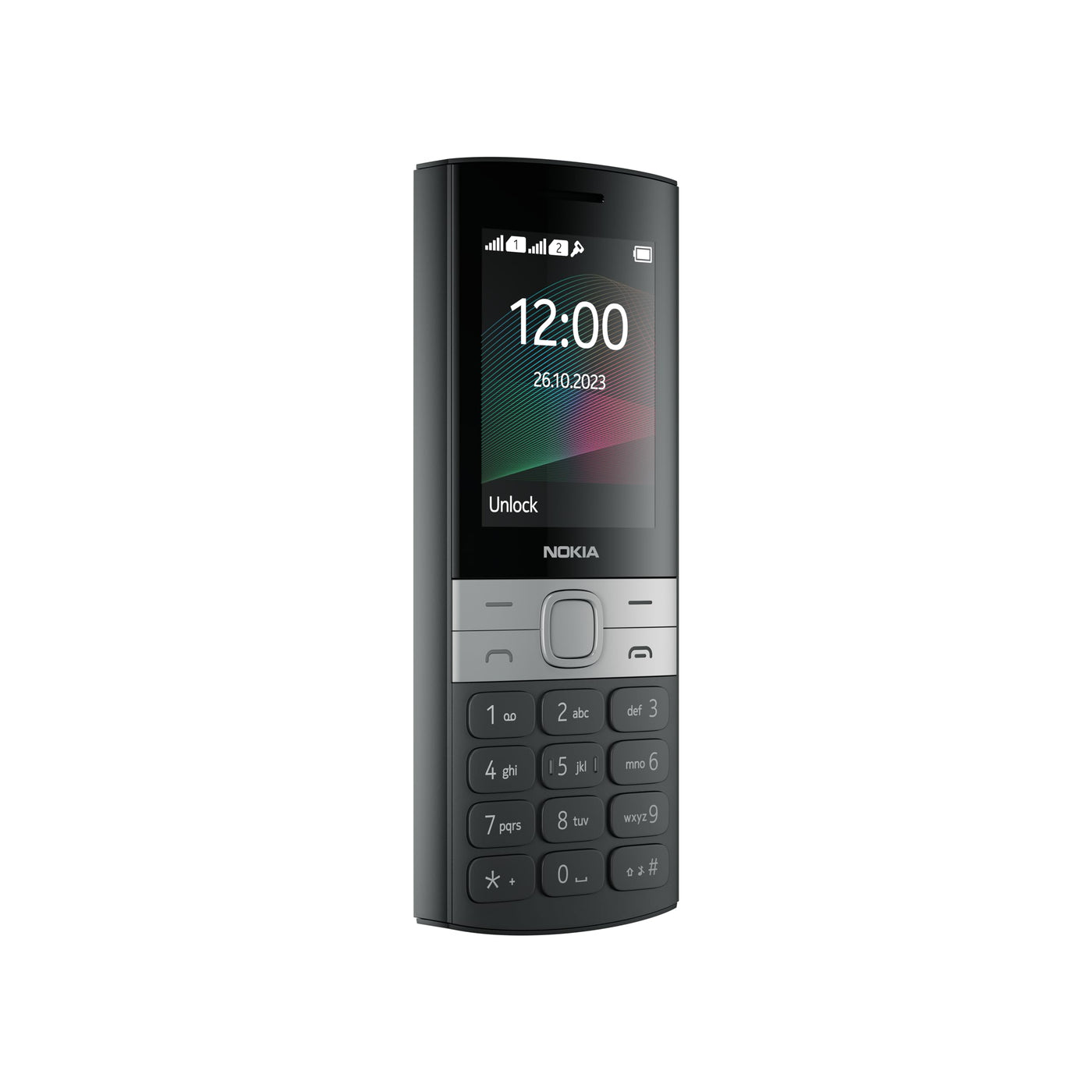 Nokia 150 Feature Phone mit UKW-Radio, Kamera mit Blitz, leistungsstarkem Akku, 20 Stunden Gesprächszeit und 30 Tagen Bereitschaftsmodus - Black