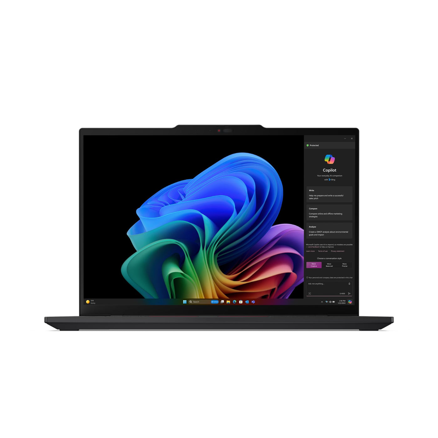 Lenovo ThinkPad T14s G6 14.0 Snapdragon X Plus X1P-42-100 16GB RAM 512GB SSD Win11Pro - 21N10026GE Black