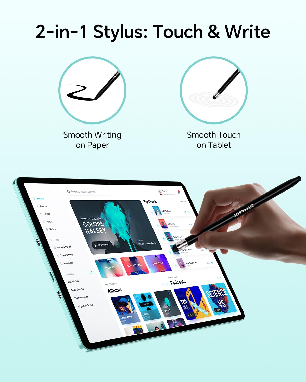 TECLAST P50 90Hz Tablet 11 Zoll Android 15 Tablett, 20GB RAM+128GB ROM(5TB TF), 4G LTE Dual SIM+5G WLAN, 2GHz Octa-Core CPU, Widevine L1/7000mAh/GPS/8MP/GMS/3.5MM Jack, Tablet Mit Stift + Hülle [2025]