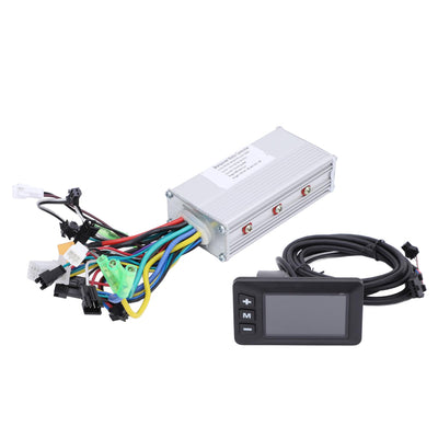 MechKit Elektrofahrrad Brushless Motor Controller Kit, 36V 48V 60V 500W 28A 3 Modus Sinuswelle Controller mit G51 LCD Anzeigefeld für E-Bike Elektroroller
