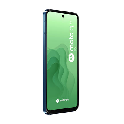 Motorola G34 5G 128 GB, Smartphone, entsperrt, Display 6,5 Zoll (16,5 cm), Dual 50 MP Sensor, 5000 mAh Akku, 20 W Ladegerät und Schutzhülle im Lieferumfang enthalten, Schwarz / Anthrazit