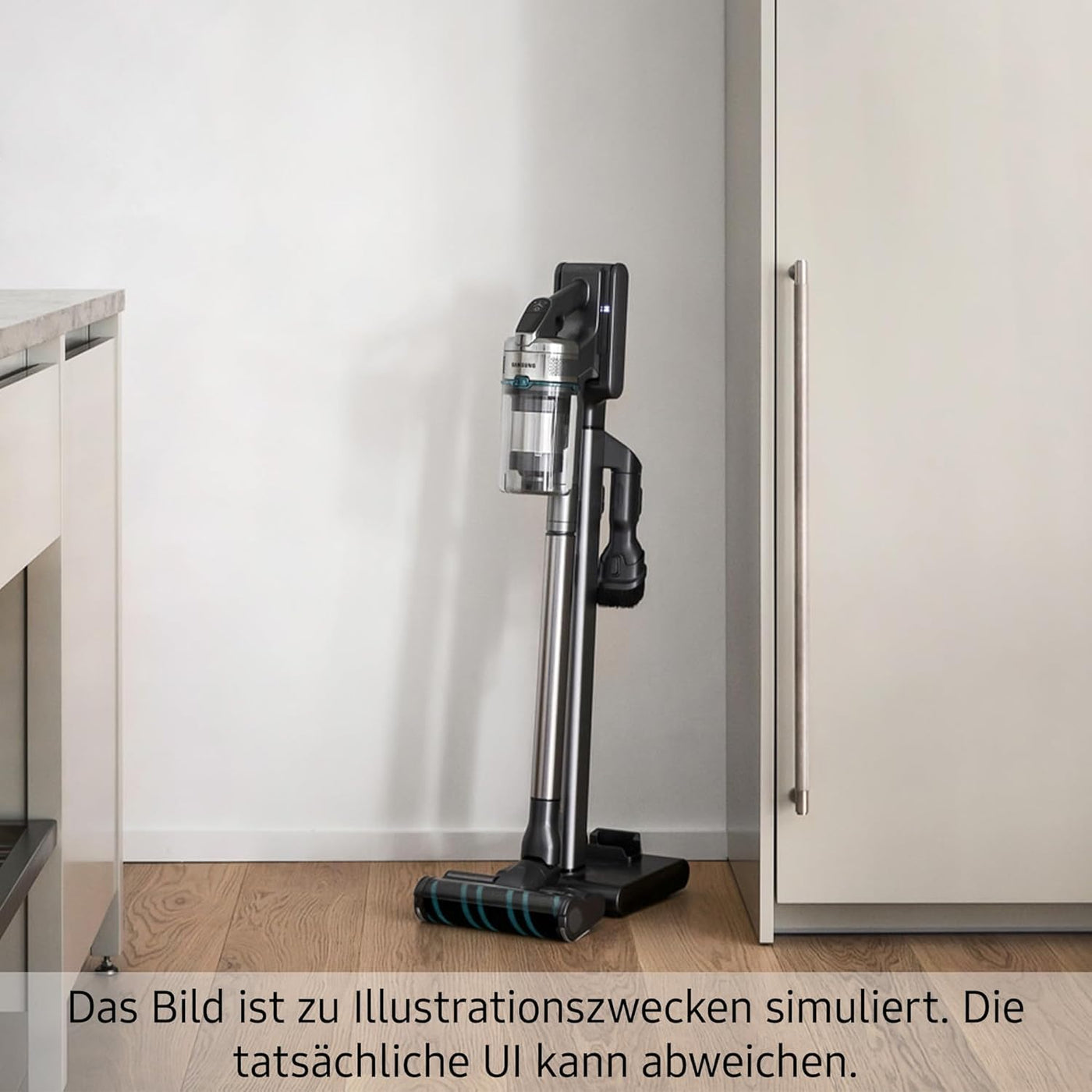 Samsung Jet 85 Wet&Clean Akku-Staubsauger, 210 W, Inkl. Wischaufsatz Spray Spinnig Sweeper und weiterem Zubehör, Blau, VS20C85G7TB/WD