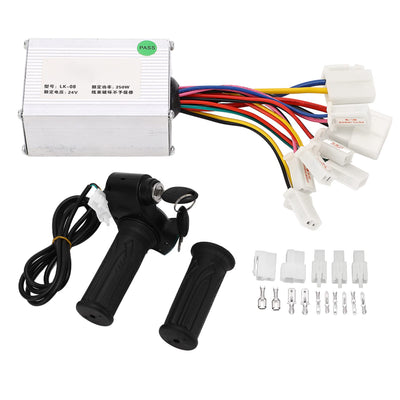 Alomejor 24V 250W Motorsteuerung Gasdrehgriff f¨¹r Elektrofahrrad Scooter Zubeh?r