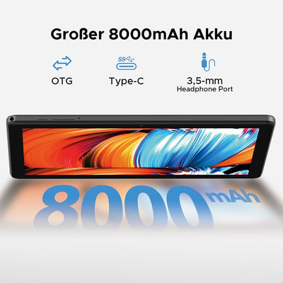 DOOGEE T10W Android 15 Tablet 10 Zoll 16GB RAM +128GB ROM (2TB TF) 2025 Neueste Tablet mit SIM Card Slot, 8000mAh Gaming Tablets Android 4G LTE/5G WiFi, Dual Kamera, BT5.0/ OTG/Face ID/USB Type C