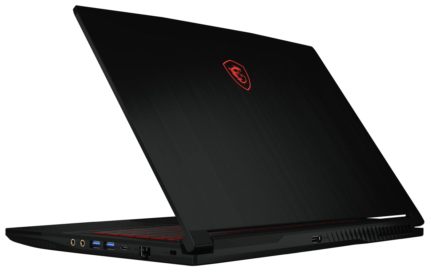 MSI Thin GF63 Gaming Notebook | 39,6 cm (15,6 Zoll) Full-HD 144 Hz | Intel Core i5-12450H | 16GB RAM | 512GB SSD | RTX 4050 6 GB | Windows 11 Home | QWERTZ Tastatur | Schwarz | 12VE-087