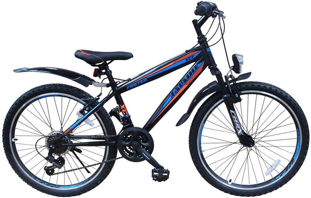 Talson 26 Zoll Mountainbike Fahrrad MIT GABELFEDERUNG & Beleuchtung 21-Gang Faster BBO