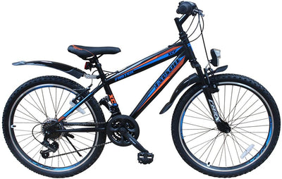 Talson 26 Zoll Mountainbike Fahrrad MIT GABELFEDERUNG & Beleuchtung 21-Gang Faster BBO