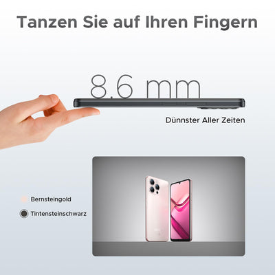 DOOGEE Note 58 Pro Android 15 Smartphone Ohne Vertrag 32GB+256GB Octa Core 6.75" HD+ 90Hz Handy Ohne Vertrag 6250mAh Handy Günstig 16MP+8MP Simlockfreie Handys Dual SIM 4G/ GPS/NFC/Fingerabdruck