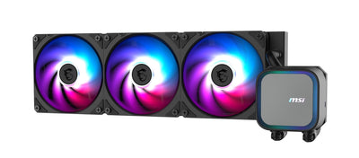MSI MAG CORELIQUID A13 360 AIO CPU-Wasserskühler - Volle CPU-Abdeckung, verbessertes Wasserkanal-Design, CycloBlade 7, Split-Flow Radiator, Rifle-Lager