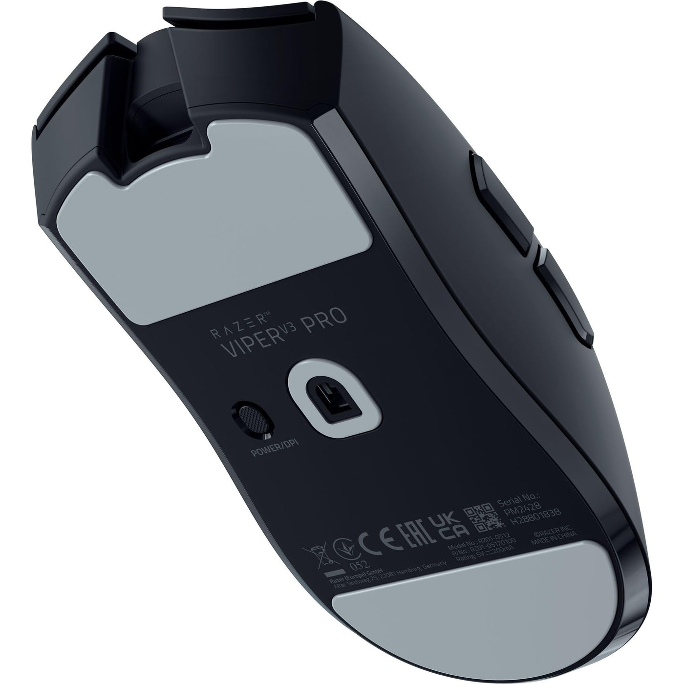 Razer Viper V3 Pro - Ultraleichte kabellose Esports Gaming-Maus (8k Hz HyperPolling, 54g leichtes Design, Focus Pro Sensor 35K DPI, HyperSpeed Wireless, 95 Stunden Akkulaufzeit) Schwarz