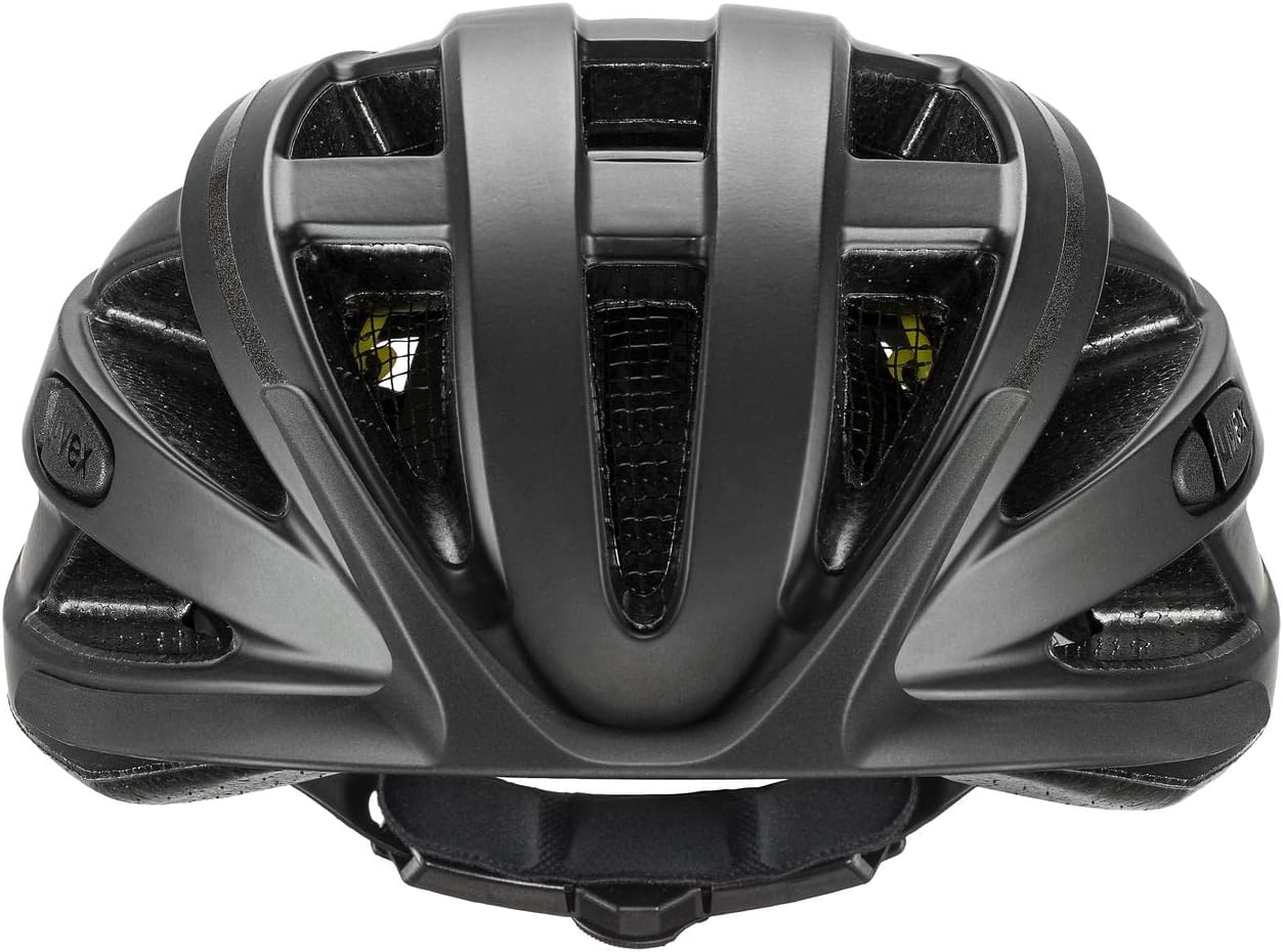 uvex City i-vo MIPS - Leichter City-Helm für Damen und Herren - MIPS-Sysytem - stufenlose Anpassung des Gurtbandes - Black matt - 52-57 cm