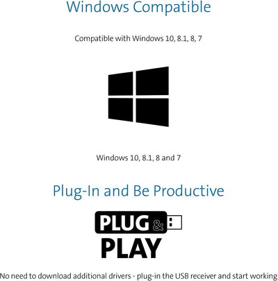 Kensington Pro Fit® Wireless Desktop Set (DE), QWERTZ-Version, ideal fürs Home Office, schwarz, K75230DE