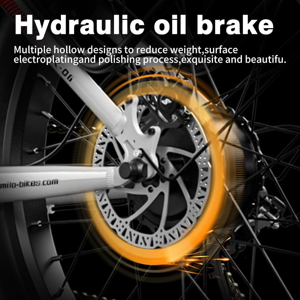 Shengmilo E Bike Herren,Mountainbike,80NM,48V 17.5AH Batterie,26 Zoll E Bike Damen,7-Gang Getriebe mit LCD-Display,Dual Shock Elektrofahrrad,Citybike,COC,CE (MX06)