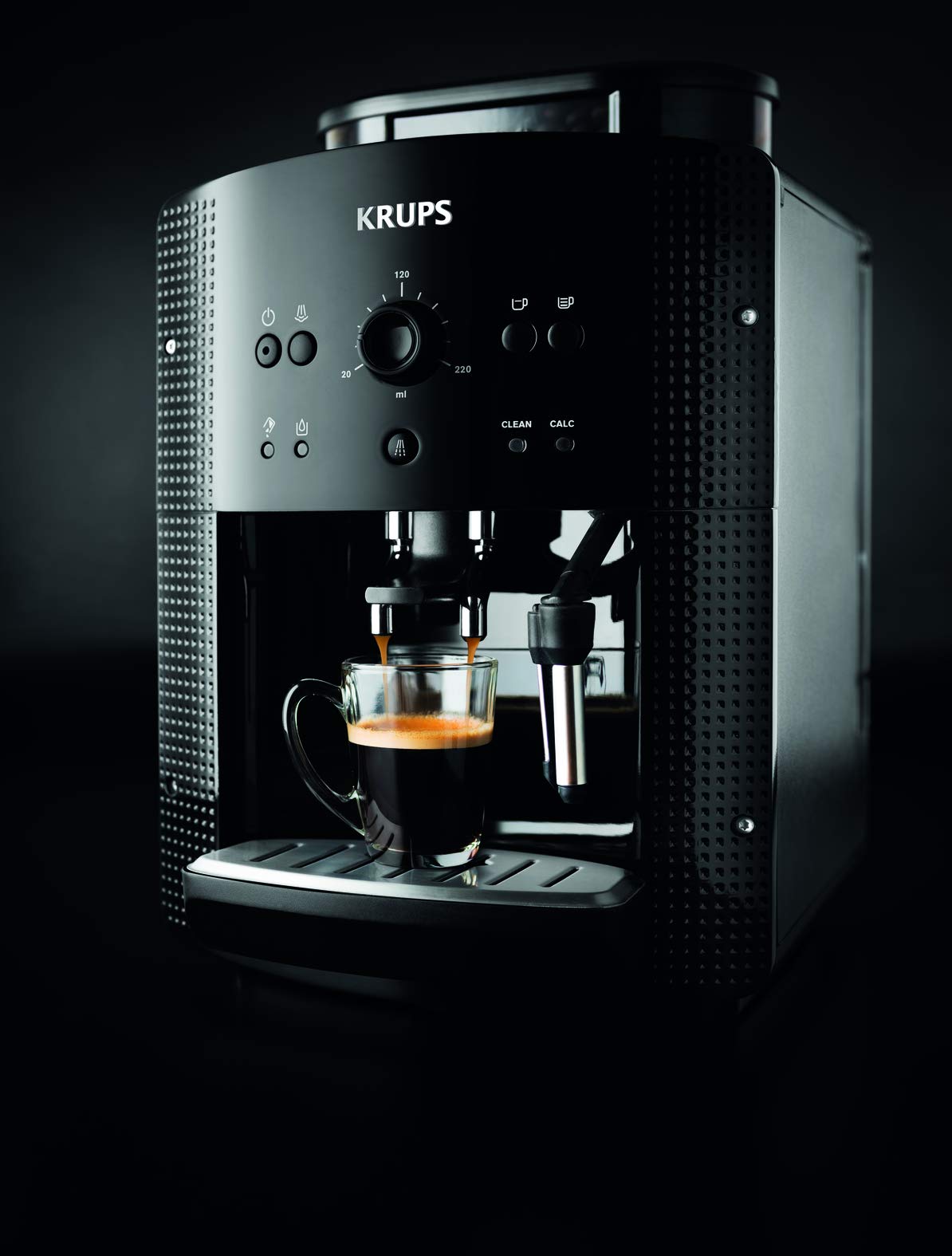 Krups Arabica Picto Kaffeevollautomat, Milchschaumdüse & Philips AquaClean Kalk- und Wasserfilter für Espressomaschine, Kein Entkalken bis 5000 Tassen, Doppelpack