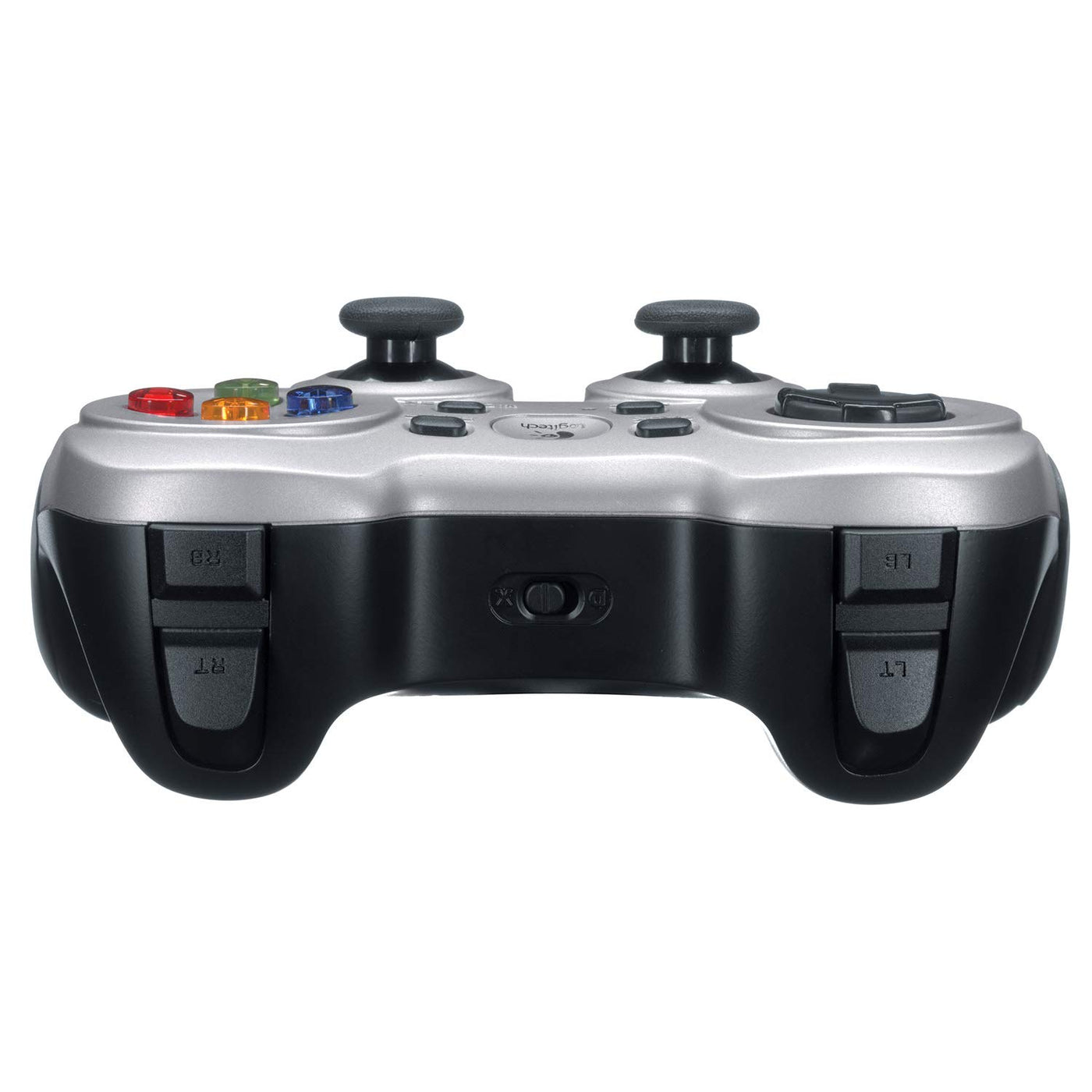 Logitech F710 kabelloses Gamepad, Spiele-Controller mit Konsolenartigem Layout, 4 Tasten D-Pad, Komfortable Griffflächen, PC - Grau/Schwarz