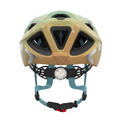 ABUS Stadthelm Aduro 2.0 - Allround-Fahrradhelm mit Licht - in sportivem Design für den Stadtverkehr - für Damen und Herren - Hellblau/Orange, Größe L
