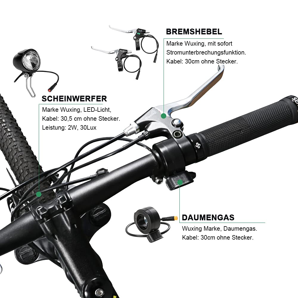 SHIMOST 28 Zoll 700C E-Bike Umbausatz Conversion Kit 36V250W Frontmotor mit 36V15,6Ah Li-ion Batterie Akku für Vorderrad, Integrierte Controller, LCD Anzeige, PAS Sensor