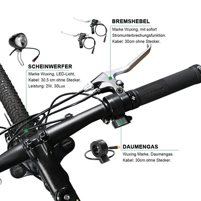 SHIMOST 28 Zoll 700C E-Bike Umbausatz Conversion Kit 36V250W Frontmotor mit 36V15,6Ah Li-ion Batterie Akku für Vorderrad, Integrierte Controller, LCD Anzeige, PAS Sensor