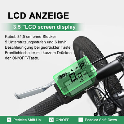 SHIMOST 28 Zoll 700C E-Bike Umbausatz Conversion Kit 36V250W Frontmotor mit 36V15,6Ah Li-ion Batterie Akku für Vorderrad, Integrierte Controller, LCD Anzeige, PAS Sensor
