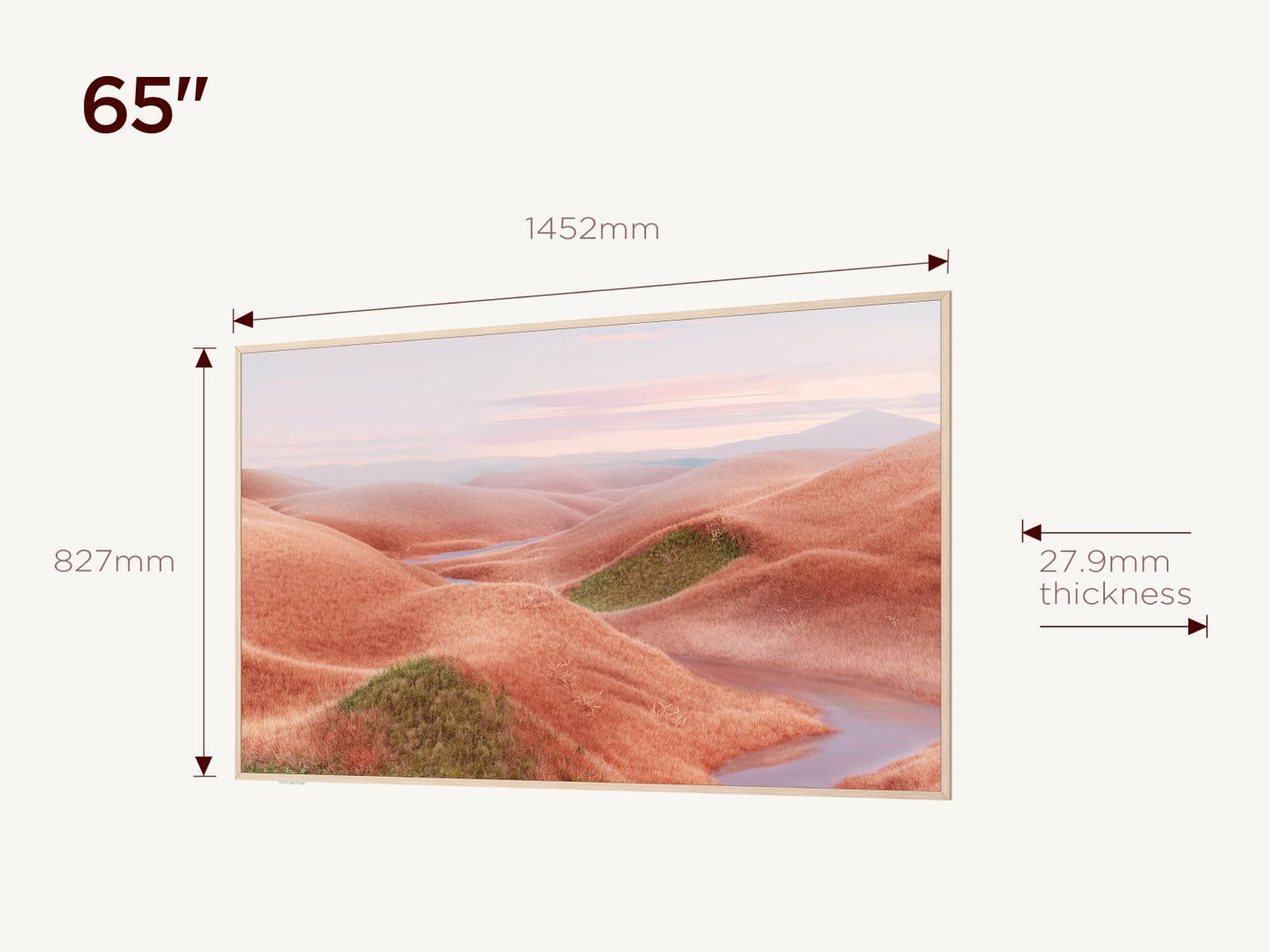 TCL NXTVISION A300W 65 Zoll QLED PRO 4K Ultra HD TV, 4K HDR PRO, Mattes Display, Smart TV unterstützt durch Google TV (Dolby Vision IQ & Atmos, 144Hz Motion Clarity Pro)