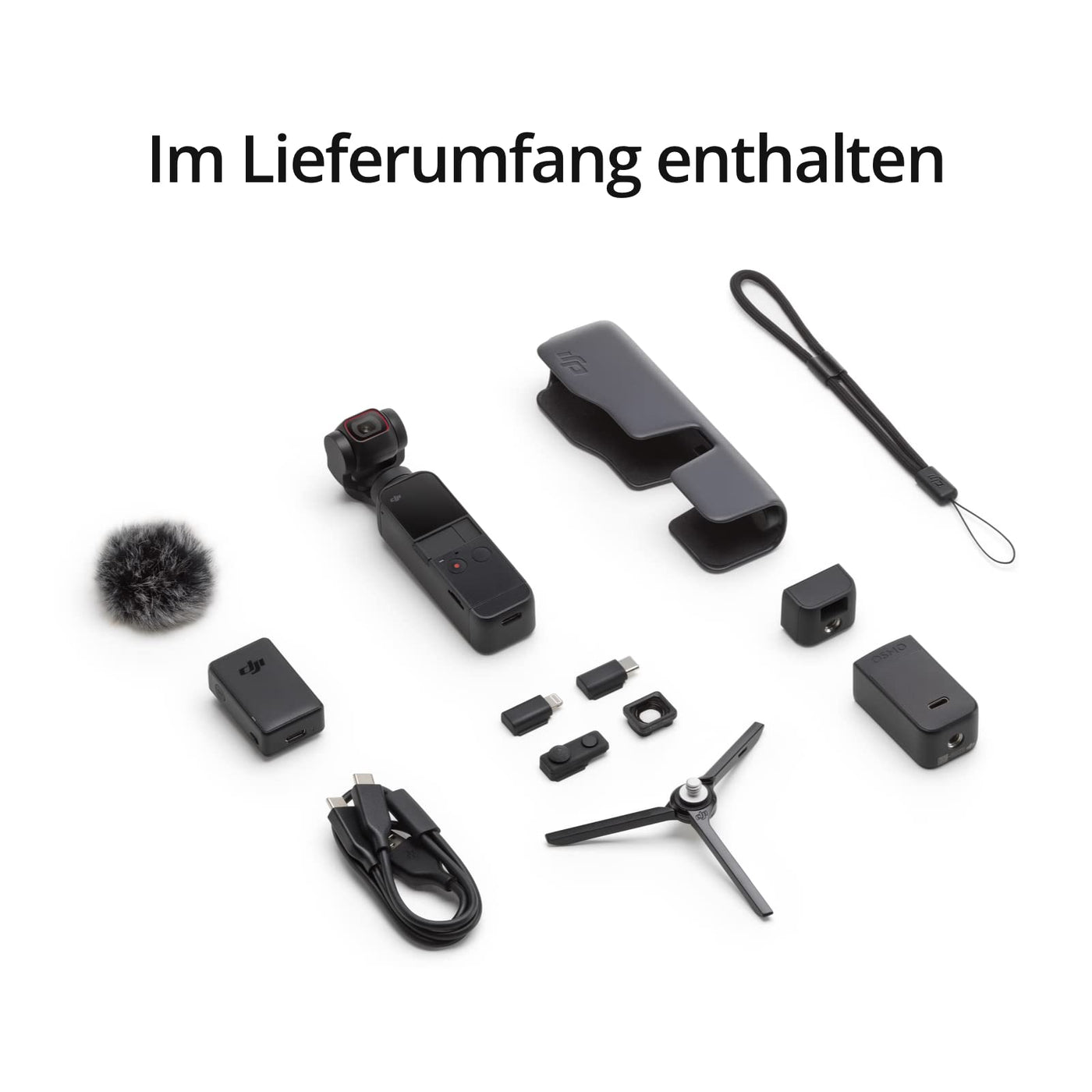 DJI Pocket 2 Creator Combo - 3-Achsen-Hand-Gimbal-Stabilisator mit 4K-Kamera, Vlog, Ultra-HD-Video, hochauflösendes 64-MP-Pixel-Foto, 1/1,7-Zoll-CMOS, HDR, Rauschunterdrückung, Zeitraffer, Zeitlupe