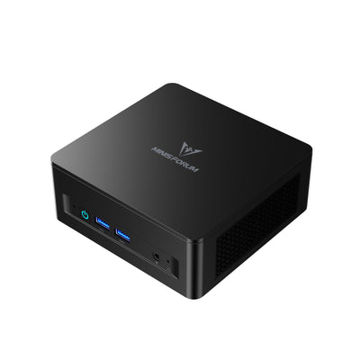 MINISFORUM UM690 Slim Mini-PC Barebone, AMD Ryzen 9 6900HX Mini-Computer (8C/16T, bis zu 4,9 GHz), DP/HDMI 2.1/USB4, 4 x USB Typ A, WIFI6E/BT5.3, kein RAM/SSD