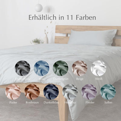 AGA.PIE Bambus Lyocell Bettwäsche-Set 135x200 + 80x40 cm - Salbei-Grün, 100% Bio Oeko-Tex 100, für Allergiker, Antibakteriell, Ganzjahres-Bettwäsche, Atmungsaktiv, Geruchshemmend, Besonders sanft