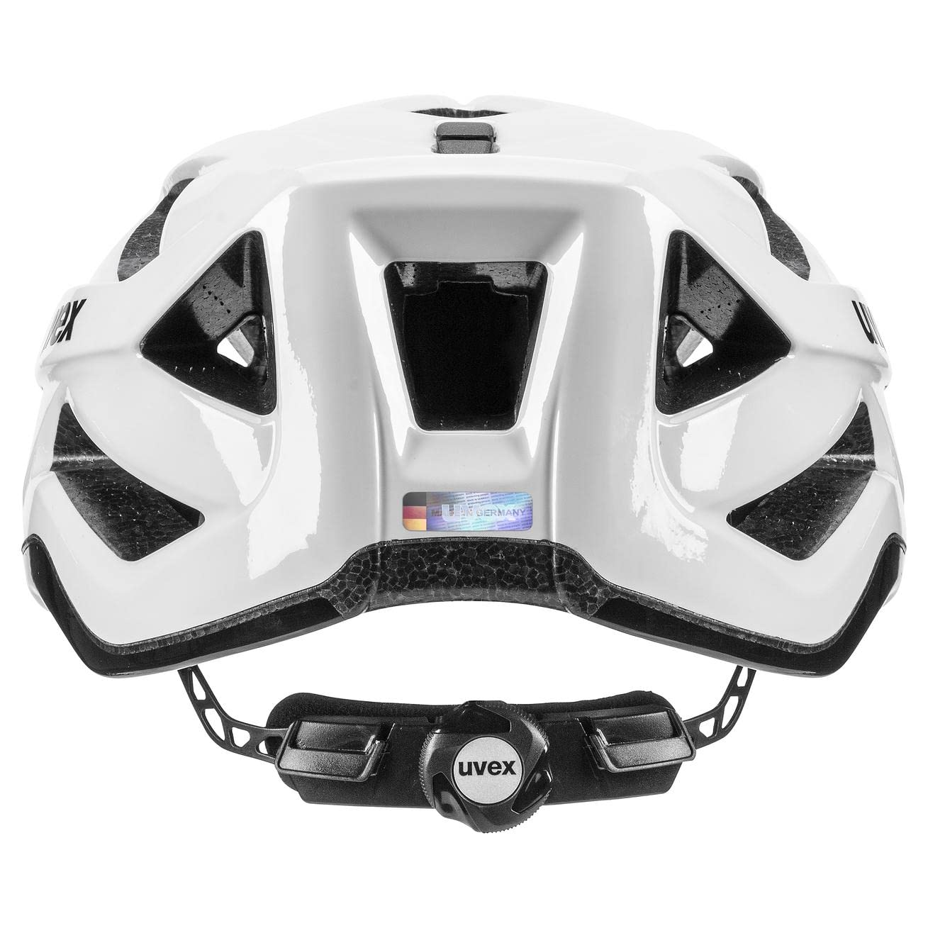 uvex active - sicherer Allround-Helm für Damen und Herren - individuelle Größenanpassung - erweiterbar mit LED-Licht - white black - 56-60 cm