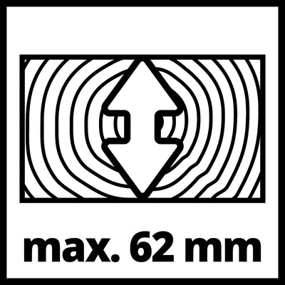Einhell Zug-Kapp-Gehrungssäge TC-SM 2131/2 Dual (1800 W, max. 62 mm x 310 mm Schnitttiefe/-breite, Ø 210 mm Sägeblatt, beidseitig neigbarer Sägekopf, Zugfunktion, Laser)