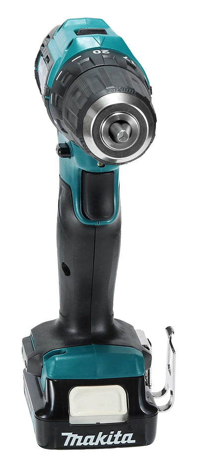 Makita DF333DSAE Akku-Bohrschrauber 12 V max. / 2,0 Ah, 2 Akkus + Ladegerät im Transportkoffer, Schwarz, Blau