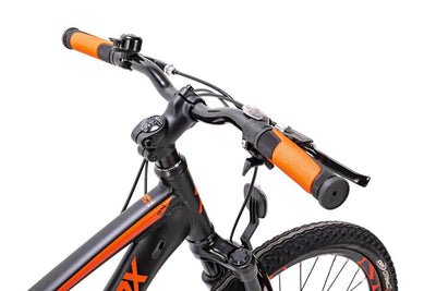 24 Zoll Alu Mountainbike Leader Fox Capitan 8 Gang Scheibenbremsen Schwarz Orange