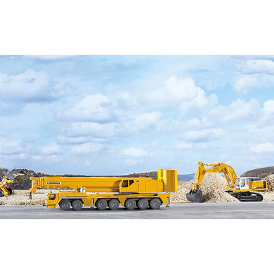 siku 1886, Mobilkran Liebherr, 1:87, Metall/Kunststoff, Gelb, Bewegliche Teile