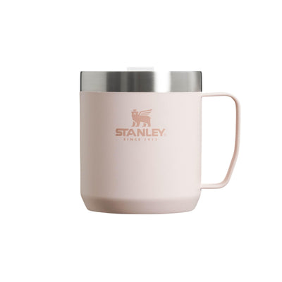 Stanley Classic Legendary Camp Mug Thermobecher 354 ml - Hält 1.5 Stunden Heiß - 3 Stunden Kalt - BPA-Frei - Spülmaschinenfest - Edelstahl Kaffeebecher To Go - Rose Quartz