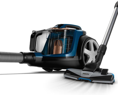 Philips PowerPro Expert Beutelloser Staubsauger – Kompakt, 900-W-Motor, PowerCyclone 8 Technologie für starke Saugleistung, Multi-Oberflächen-Reinigung, Allergy Lock, Super Turbo Bürste (FC9745/09)