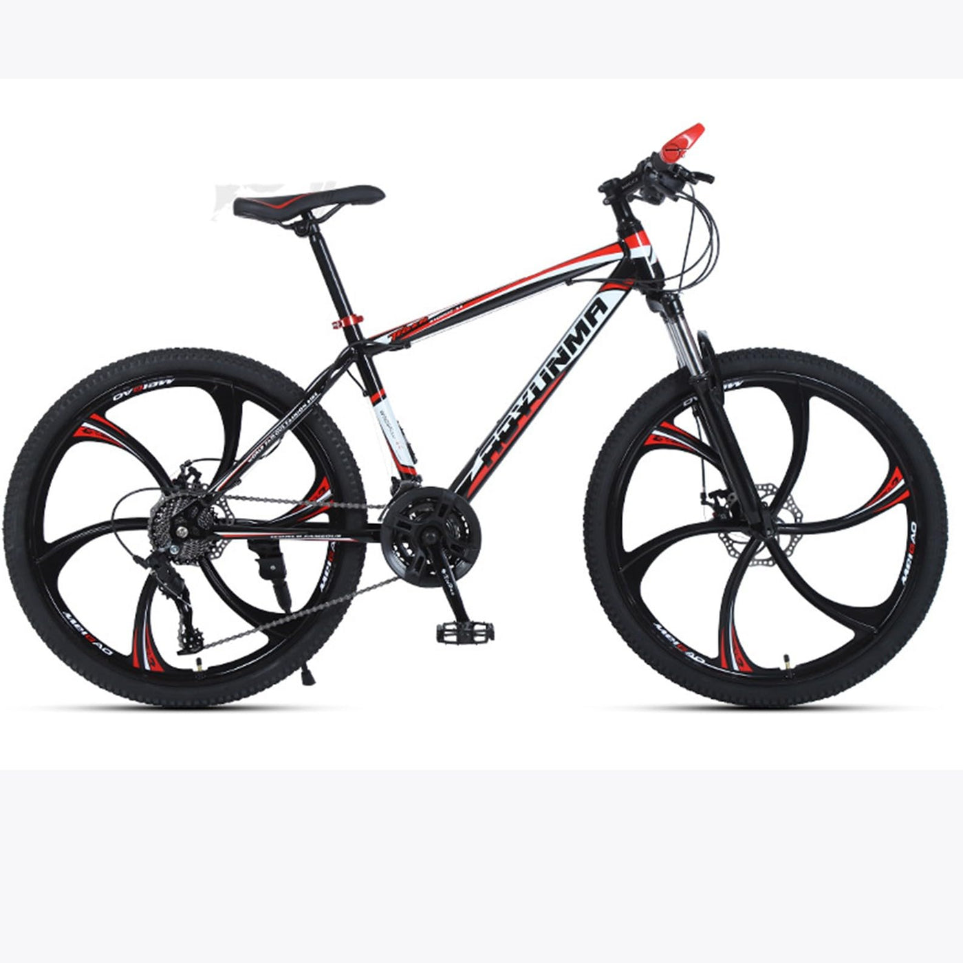 Wmmner Mountainbike 26 Zoll Carbonstahl Stoßdämpfendes Fahrrad Outdoor-Fahren Geschwindigkeitswechsel Offroad-Fahrrad Für Schüler/a/27-Gang