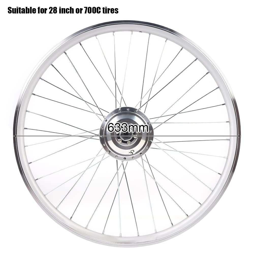 DSYOGX E-Bike Umbausatz 250W 36V Hinterrad Fahrrad-Umbausatz mit LCD-Funktion Nabenmotor Motor Umbau Umrüstungs-Kit für 28-Zoll-Fahrräder