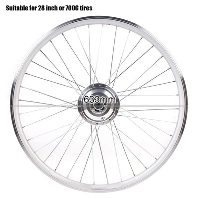 DSYOGX E-Bike Umbausatz 250W 36V Hinterrad Fahrrad-Umbausatz mit LCD-Funktion Nabenmotor Motor Umbau Umrüstungs-Kit für 28-Zoll-Fahrräder