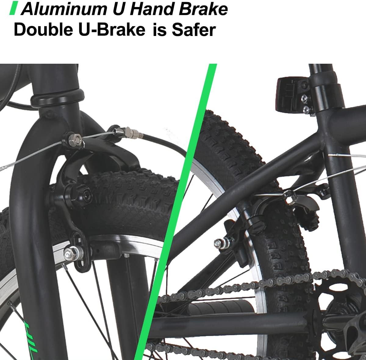 Hiland 20 Zoll BMX, 360° Rotor-System, Freestyle, 4 Stahl Pegs, Kettenschutz, Freilauf Schwarz kinderfahrrad