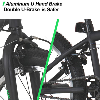 Hiland 20 Zoll BMX, 360° Rotor-System, Freestyle, 4 Stahl Pegs, Kettenschutz, Freilauf Schwarz kinderfahrrad