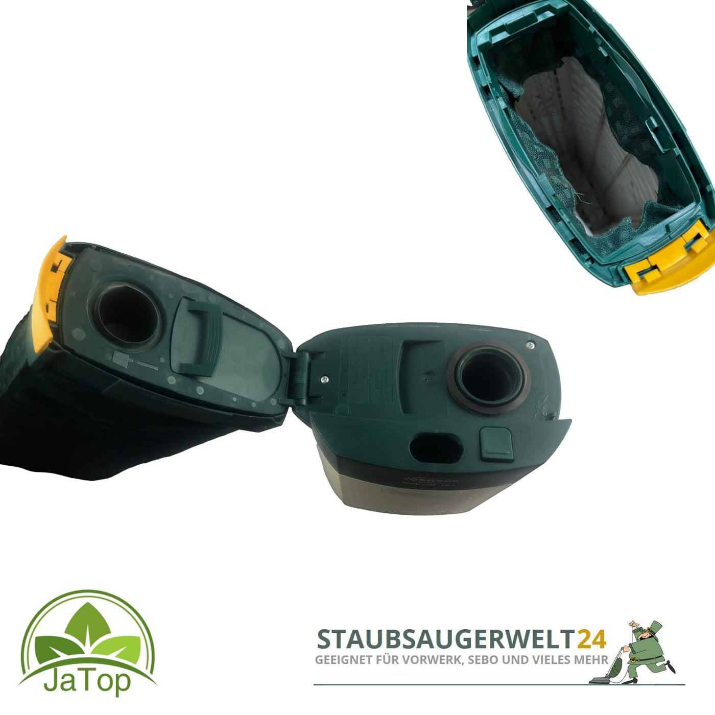 JaTop Original Vorwerk Kobold 121 inkl. Elektrobürste ET 340, Hartbodendüse und 10 Staubsaugerbeutel +Duft Renewed + generalüberholt Garantie, mit Beutel