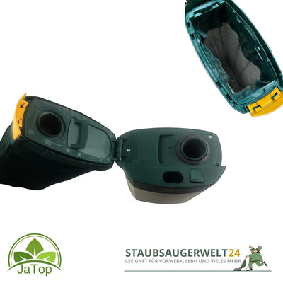 JaTop Original Vorwerk Kobold 121 inkl. Elektrobürste ET 340, Hartbodendüse und 10 Staubsaugerbeutel +Duft Renewed + generalüberholt Garantie, mit Beutel