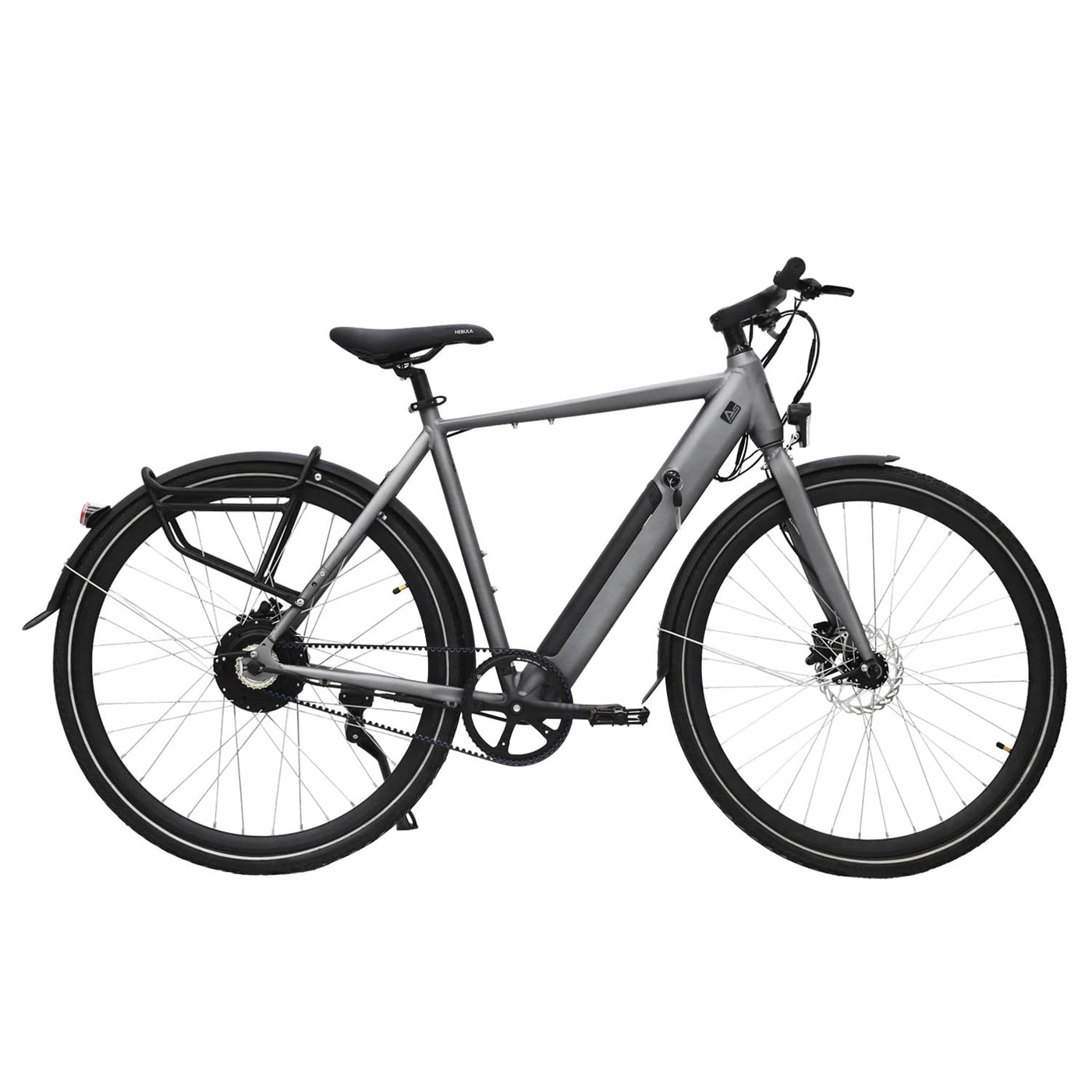 AsVIVA E-Bike BC1-B 28 Zoll – Pedelec Elektrofahrrad mit 250W Bafang Heckmotor, 10,5Ah Akku, Riemenantrieb, hydraulische Scheibenbremsen, LED-Beleuchtung, USB-Ladefunktion