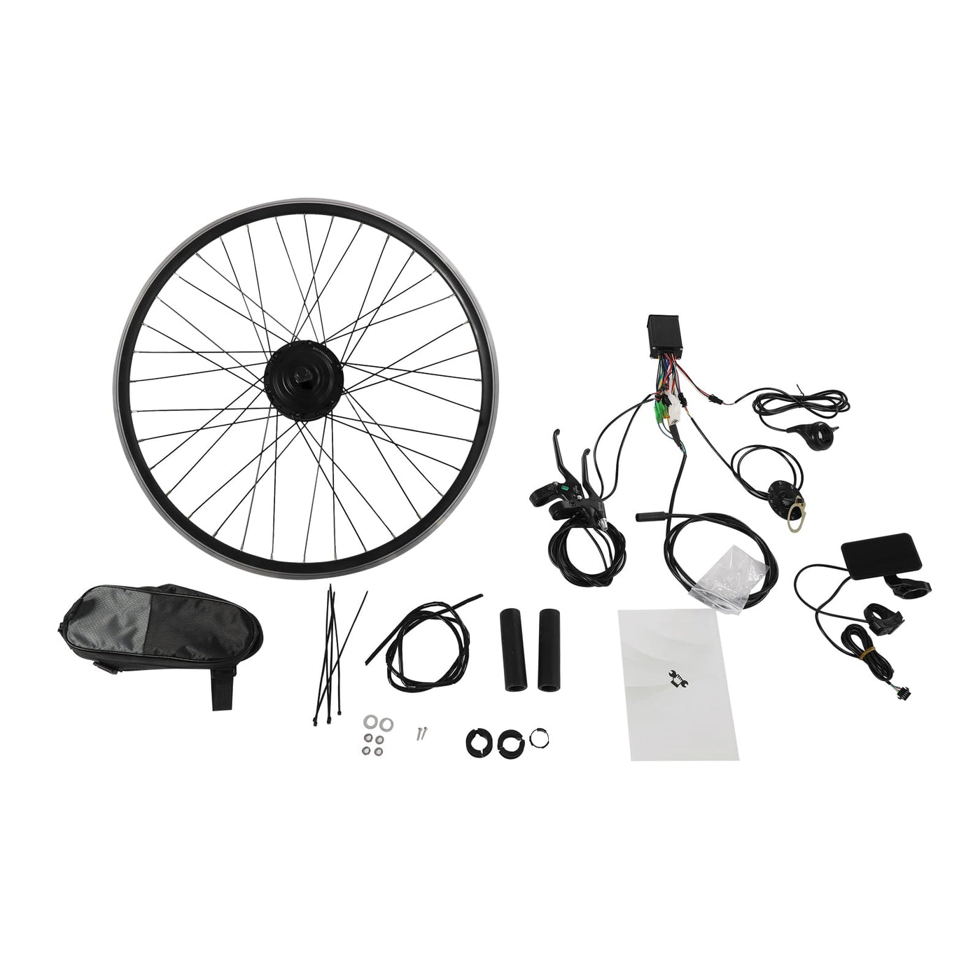 MIKIYUEER Elektrofahrrad Umbausatz 28/29 Zoll 700C E-Bike Conversion Kit 36V 250W Elektrofahrrad Vorderrad Umbausatz Motor E-Bike Conversion Kit,V-Bremse,Scheibenbremse