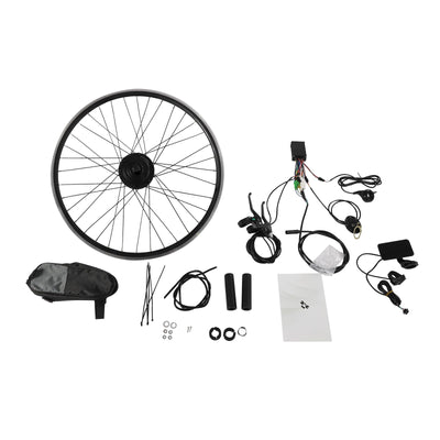 MIKIYUEER Elektrofahrrad Umbausatz 28/29 Zoll 700C E-Bike Conversion Kit 36V 250W Elektrofahrrad Vorderrad Umbausatz Motor E-Bike Conversion Kit,V-Bremse,Scheibenbremse
