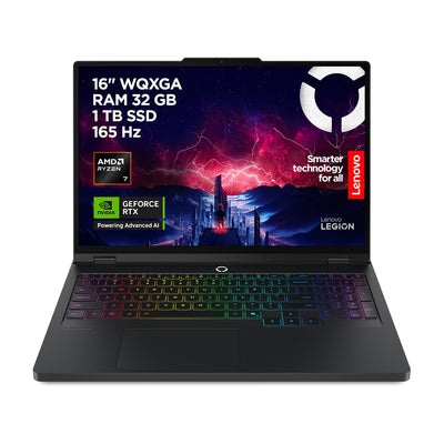 Lenovo Legion Pro 5 16ADR10 Gaming AI Laptop | 16" WQXGA 165 Hz OLED Display | NVIDIA GeForce RTX 5060 | AMD Ryzen 7 | 32GB RAM | 1TB SSD | Win11 | QWERTZ | Eclipse Black | 3 Monate GamePass