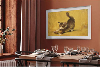 Samsung QLED 4K The Frame 65 Zoll Fernseher (GQ65LS03BGUXZG, Deutsches Modell), mattes Display, austauschbare Rahmen, Art Mode, Smart TV [2023]