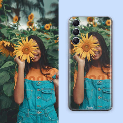 Samsung Galaxy A35 5G Hülle personalisiert mit foto. Handyhülle aus Silikon selbst gestalten Samsung Galaxy A35 5G. Geschenke personalisiert für frauen, mann, kinder,valentinstag, weihnachten