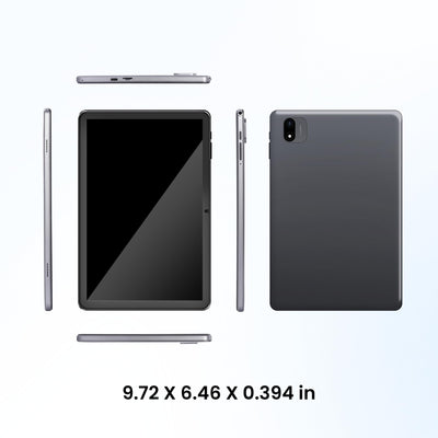 Paaxoo Android Tablet, 10.1 Zoll Android 15 Tablets 18GB(6+12) RAM 128GB ROM 1TB Expand, 1280x800 IPS HD Touchscreen,6000mAh Akku, Bluetooth, Dual Kamera, GMS, WiFi